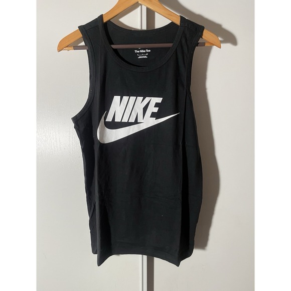Nike Sportswear Futura Icon Tank Top Gym MEN'S Size S, Black/ White Logo NWT - Picture 1 of 14